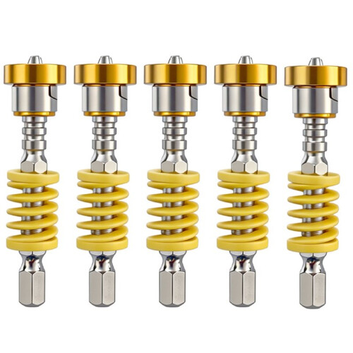 Magnetic Drywall Screw Setter Bit, Spring Loaded Depth Stop Screwdriver Bit for Electric Screwdriver Yellow