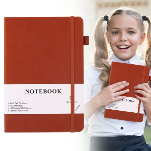 A5 Lined Notebook Hardcover 200 Pages Thick Smooth Paper 1