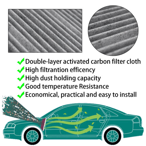 Car Activated Carbon Cabin Air Filter for Toyota 2