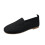 Women's Plus Size Slip-On Shoes Dark Gray Flat 2