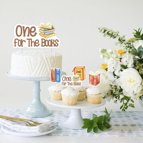Book-Themed 1st Birthday Decorations 25 Pcs 1