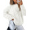 Polyester Women's Oversized Cable Knit Sweater Round Neck 1