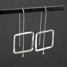 Vintage Chic 925 Silver Ear Hook Earrings Women Drop Dangle
