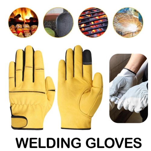 Sheepskin Welding Gloves Cut-Resistant High-Temp 2