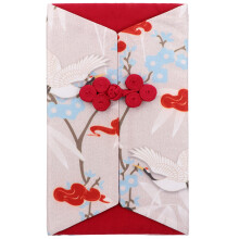 Red Envelope Silk Emulation 1 Pack 6.7 x 3.9 x 0.2 Inches