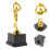 Basketball Trophy Plastic Gold Design 1 Piece 4