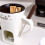 Red Ceramic Fondue Mug Set with Fork and Tea Light Warmer 6