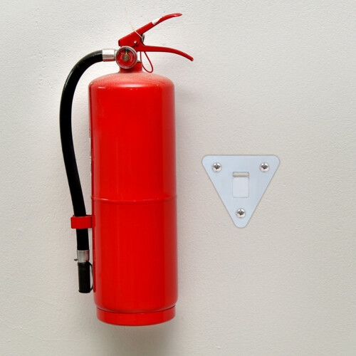 Fire Extinguisher Mounting Bracket Metal Silver 5 pcs