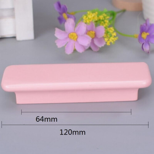 Wooden Cabinet Handles Beech Color 4 pcs Rectangular 64 mm 1