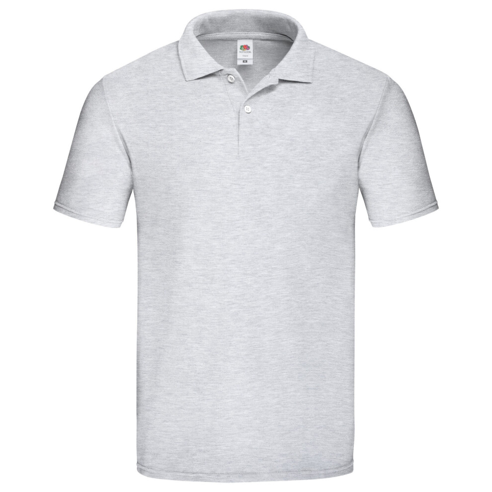 Fruit Of The Loom (Xxl, Grey Heather) Mens Original Polo Shirt