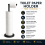 ZISH Toilet Roll Holder Free Standing - Black 2