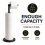 ZISH Toilet Roll Holder Free Standing - Black 6