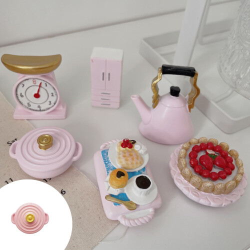 Resin Refrigerator Magnets Set Cake Milk 6pcs 2