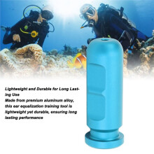 Ear Equalization Training Tool Ear Pressure Balance Diving Tool Smooth Intake Anodizin Process for Freediving Black