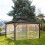 Mosquito Net Replacement for Gazebo Patio 4-Panel Brown 6