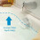 Bathtub Drain Cover and Plug Anti-Overflow Standard Size 6