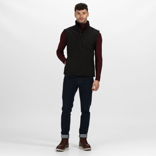 (XS, Black) Regatta Professional Mens Softshell 3 Layer Body Warmer 2