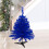 White Flocked Christmas Tree 12 inch Pre-Lit Mini Desktop 4