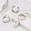 Stainless Steel Minimalist Ring Silver Size 6 5