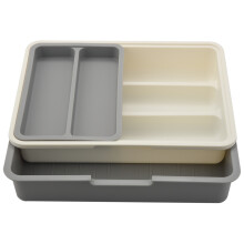 Plateau de Tiroir À Couverts Tiroir À Ustensiles RéGlable Extensible pour Organisateur D'Ustensiles de Cuisine Rangement Polyvalent pour Cuisine