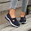 Women's Classic Loafers Slip-On Blue Size 42 4