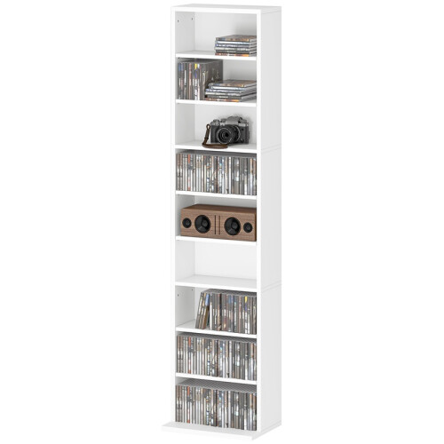 260 Narrow CD Storage Unit - White 1