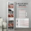 260 Narrow CD Storage Unit - White 7