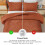 Burnt Orange Boho Terracotta Comforter Set 3-Pc 5