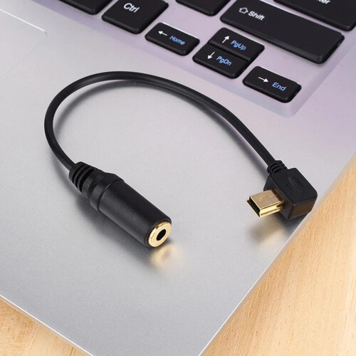 Micro USB to 3.5mm Audio Adapter Cable for GoPro Hero 4/3 1