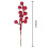 Artificial Red Berry Stems with Holly 32-Pack 6