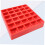 Coin Collection Box with Trays Rectangular Plastic Red 1 Set 6