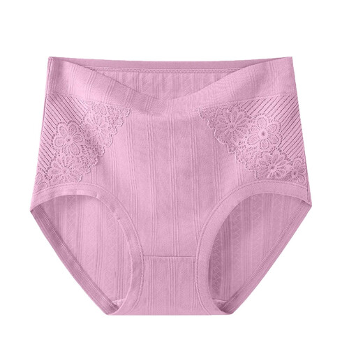 Women's High Waist Cotton Floral Briefs Full Coverage