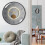12 Inch Silent Wall Clock with Clear Numbers and Gold Hands 6