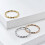 Women's Stainless Steel Forefinger Ring Gold Size 6 4