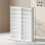 16-Compartment Media Shelf- White 5