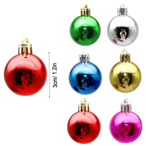 Green Christmas Tree Decor Set with 12 Shiny Electroplated 1