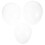 Hemoton Transparent Plastic Wig Stand Dome Shape 3 pcs 5