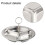 Stainless Steel Steamer Basket with Handle 3 Cavities 4