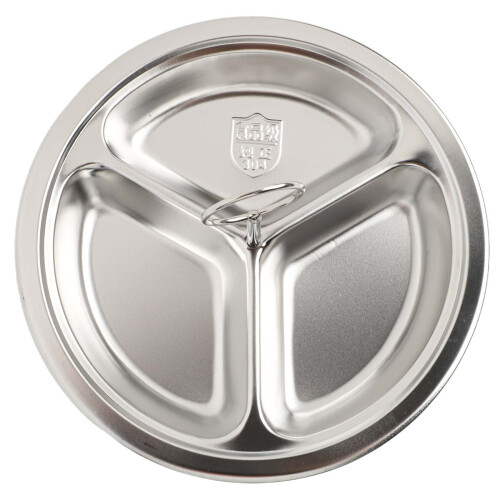 Stainless Steel Steamer Basket with Handle 3 Cavities 1