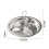 Stainless Steel Steamer Basket with Handle 3 Cavities 3