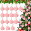 Christmas Ornaments Furry Green 8cm Tree Decor 1