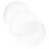 Hemoton Transparent Plastic Wig Stand Dome Shape 3 pcs 7