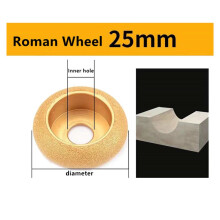 75Mm Stone Edging Wheel Grinding Wheel Roman Slotted Granite Marble Brazed Diamond Angle Grinder Grinding 25Mm
