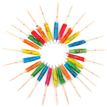 24 Papier Multicolore Cocktail Parapluies Parasols Fete Drink Accessoires