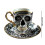 Halloween Pumpkin Skeleton Wall Sticker Black 3
