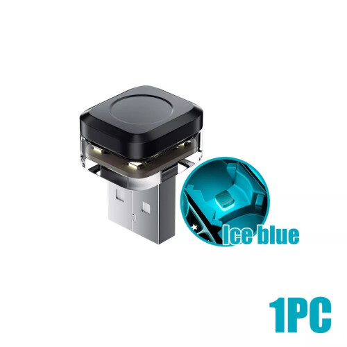 Automotive Ambient Neon LED Light 1x USB Mini Lamp