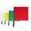 Referee Flags Red 4 Pcs for Track Soccer Volleyball 2
