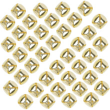 300 Pieces Séries le Vent, 15 mm les Clochettes en Métal Cloches Artisanales les Perles Convient pour le Bricolage Or