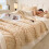 Fleece Blanket Beige 150x200cm Lightweight 1