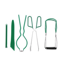 6-Piece Canning Supplies Kit,Jar Lifter,Canning Funnel,Bubble Measurer,Lid Lifter,Canning Tongs,Kitchen Tool Set